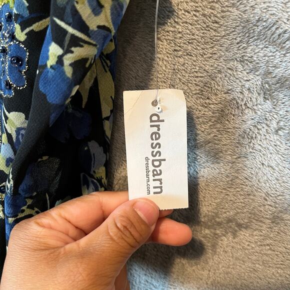 Y2K Vintage Floral Dress Grunge Handkerchief Hem Cowl Neck Lace 90s Fairycore LG - Picture 9 of 9